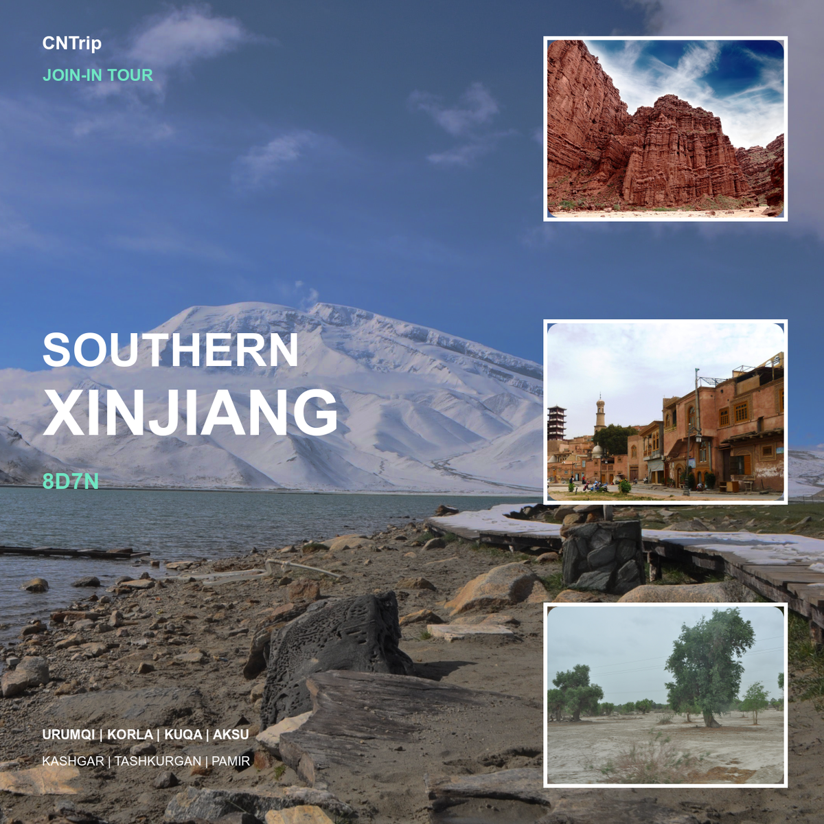 8D7N Southern Xinjiang Join-in Group Tour | Urumqi, Korla, Kuqa, Kashgar & Tashkurgan