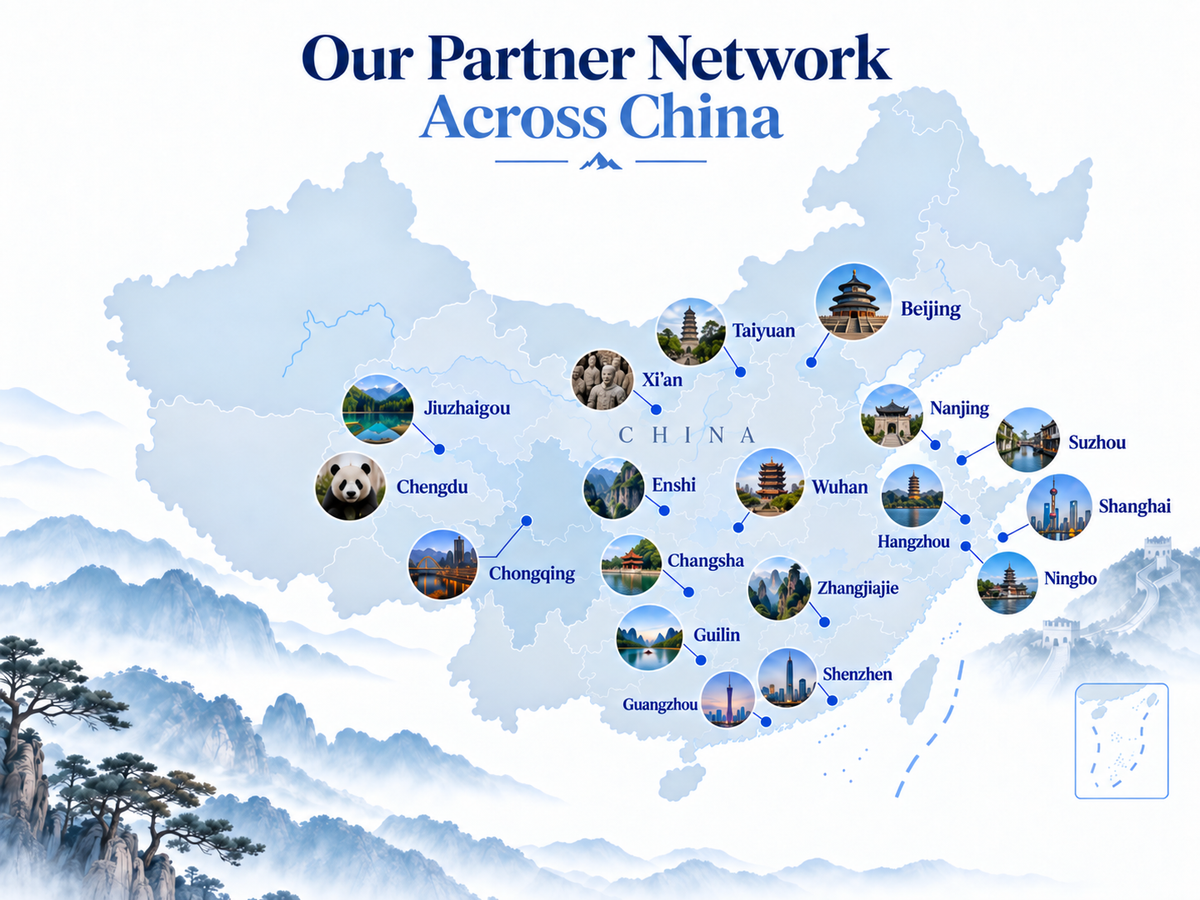 CNTrip destination network across China