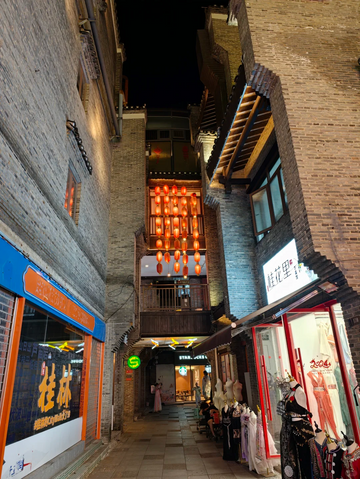 East and West Alleys night view