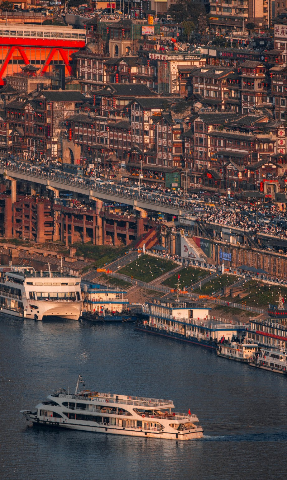 Hongyadong riverside stilt-house complex in Chongqing